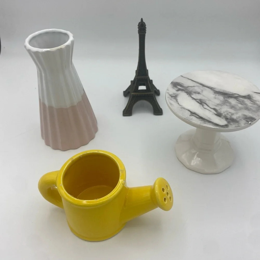Home Decor Girly Bundle Vases Paris Eiffel Tower Plant Stand